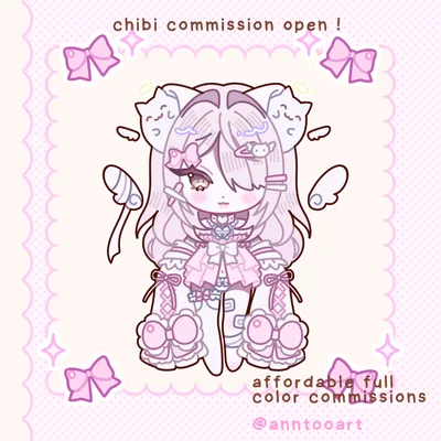 𐔌 chibi full body commission 𐦯