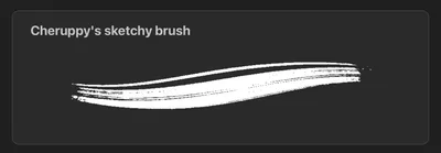 Sketchy brush