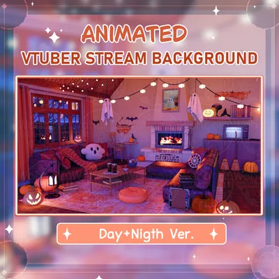 Cosy Halloween [Animated Background] Nigth + Day
