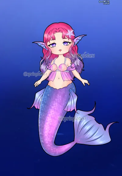 Chibi mermaid ADOPT #1