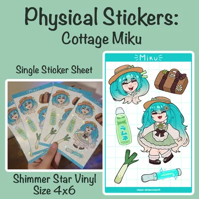 Cottage Miku Stickers