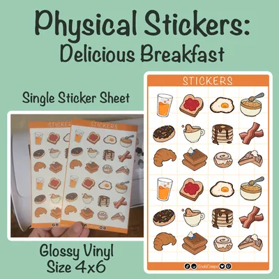 Delicious Breakfast Stickers