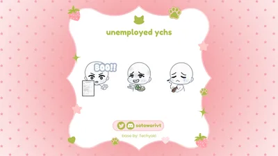🍵🍓sillies unemployed ych ! ON SALE NORMALLY $15 !