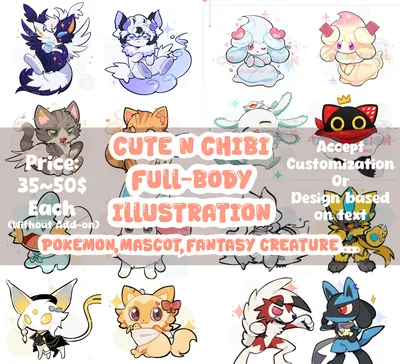 [Surprise Me]Mascot Pokemon chibi/cute