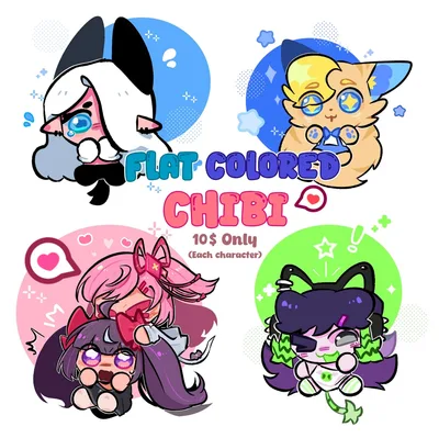 [Surprise Me]Flat Colored Chibi