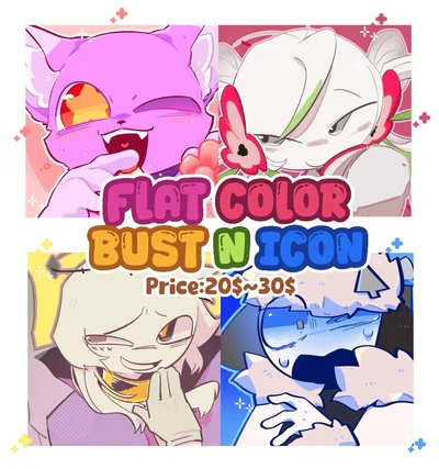 Flat Color Bust/Icon/PFP (copy)