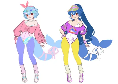 Live2D Character & Outfit Concept Design(Skeb Style)