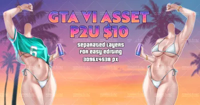 P2U GTA VI Vtuber Asset