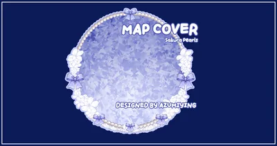 Sakura Pearl Game Map Cover [Blue]