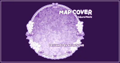 Sakura Pearl Game Map Cover [Purple] 