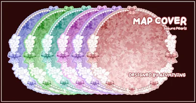 Sakura Pearl Game Map Cover [All Colours]