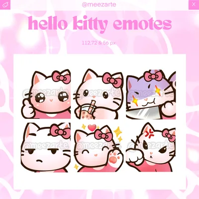 Hello Kitty Emotes