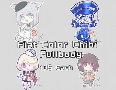 [Surprise me]Flat Color Chibi Fullbody