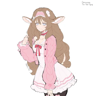 🍰🥯┆ Half body sketch color