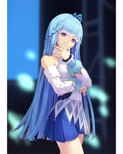 50% OFF✨Skeb-style Half Body Anime Girl Illustration