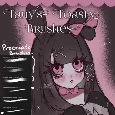 ✦✦ Tany's Toasty Brushes .ᐟ﹕꒰ PROCREATE ꒱
