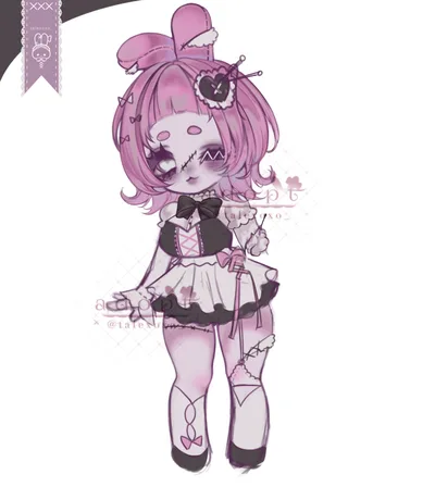 Sneak Peek / Pre-ClaimㆍAdopt #005 ♡﹕꒰ Pink Plush Bunny ⸝⸝ ꒱