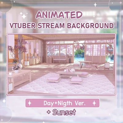 Sakura  [Animated Background]  Nigth + Day + Sunset