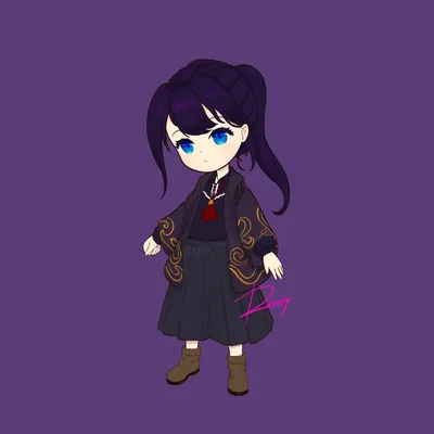 Chibi Purple Artworks