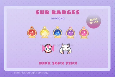 madoka sub badges