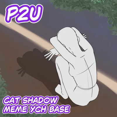 Cat Shadow Meme YCH Base