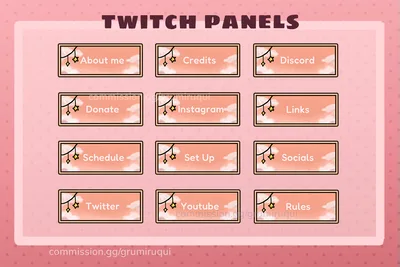 pink sky twitch panels