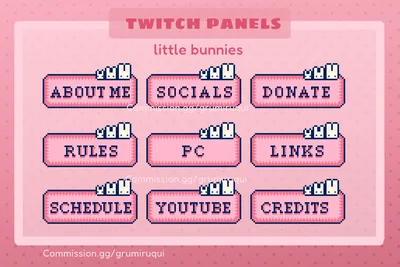Little bunnies twitch panels