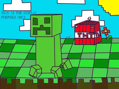 Creeper colour page