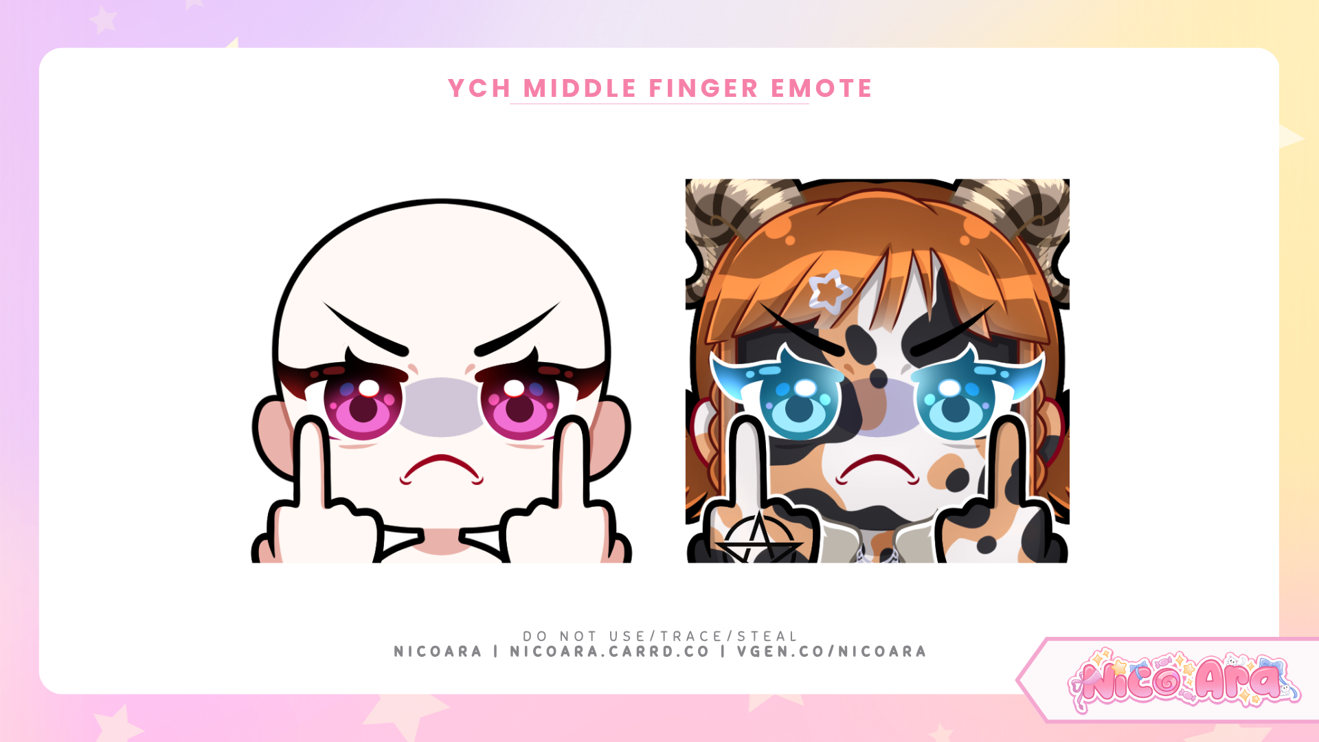 YCH Emote Middle Finger