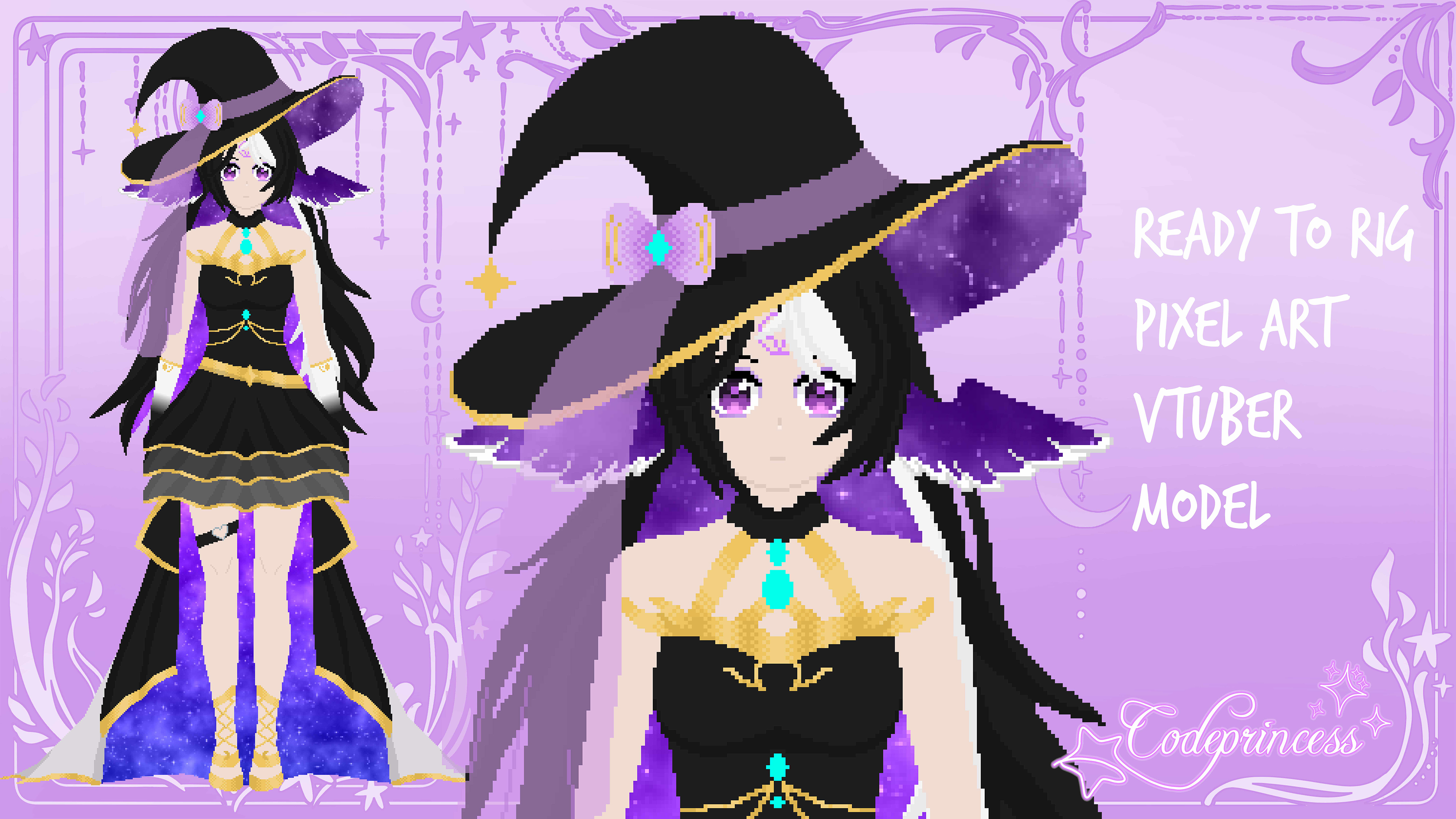 Pixel Art VTuber Model portfolio artwork