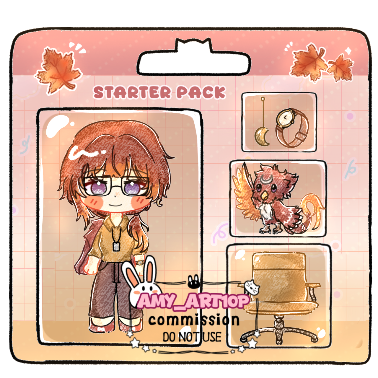 Chibi starter pack YCH portfolio artwork