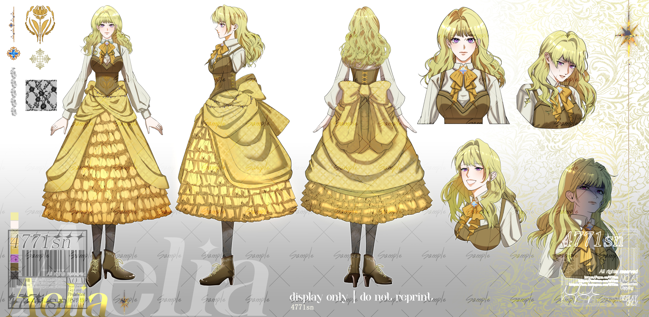 Reference Sheet and Character Design - 02 portfolio artwork