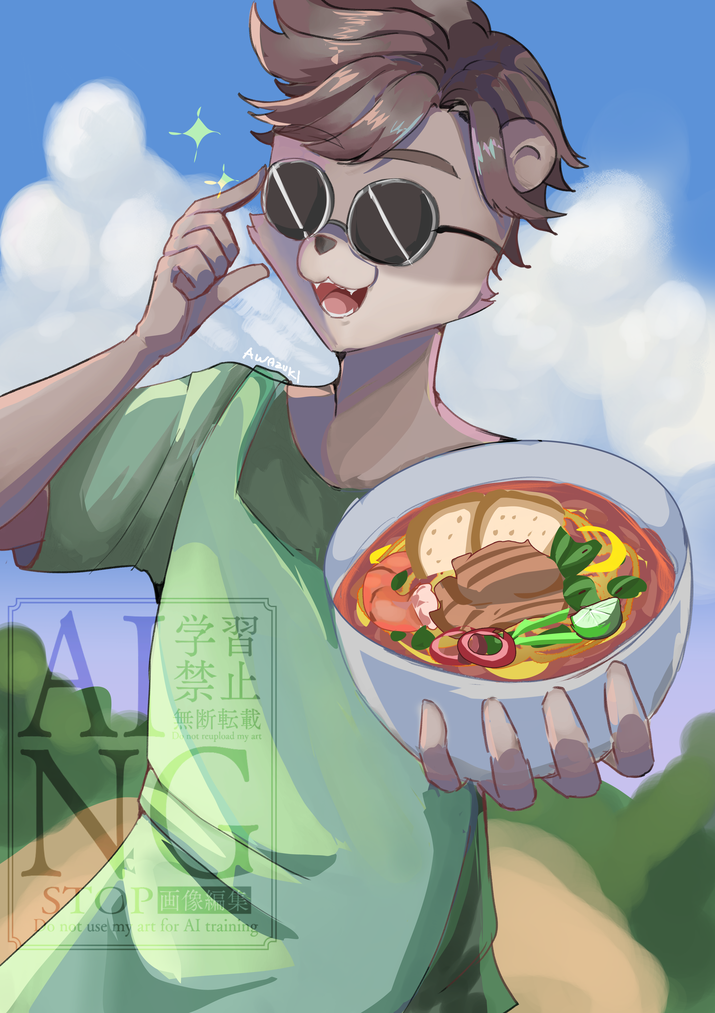 Aziz the chef portfolio artwork