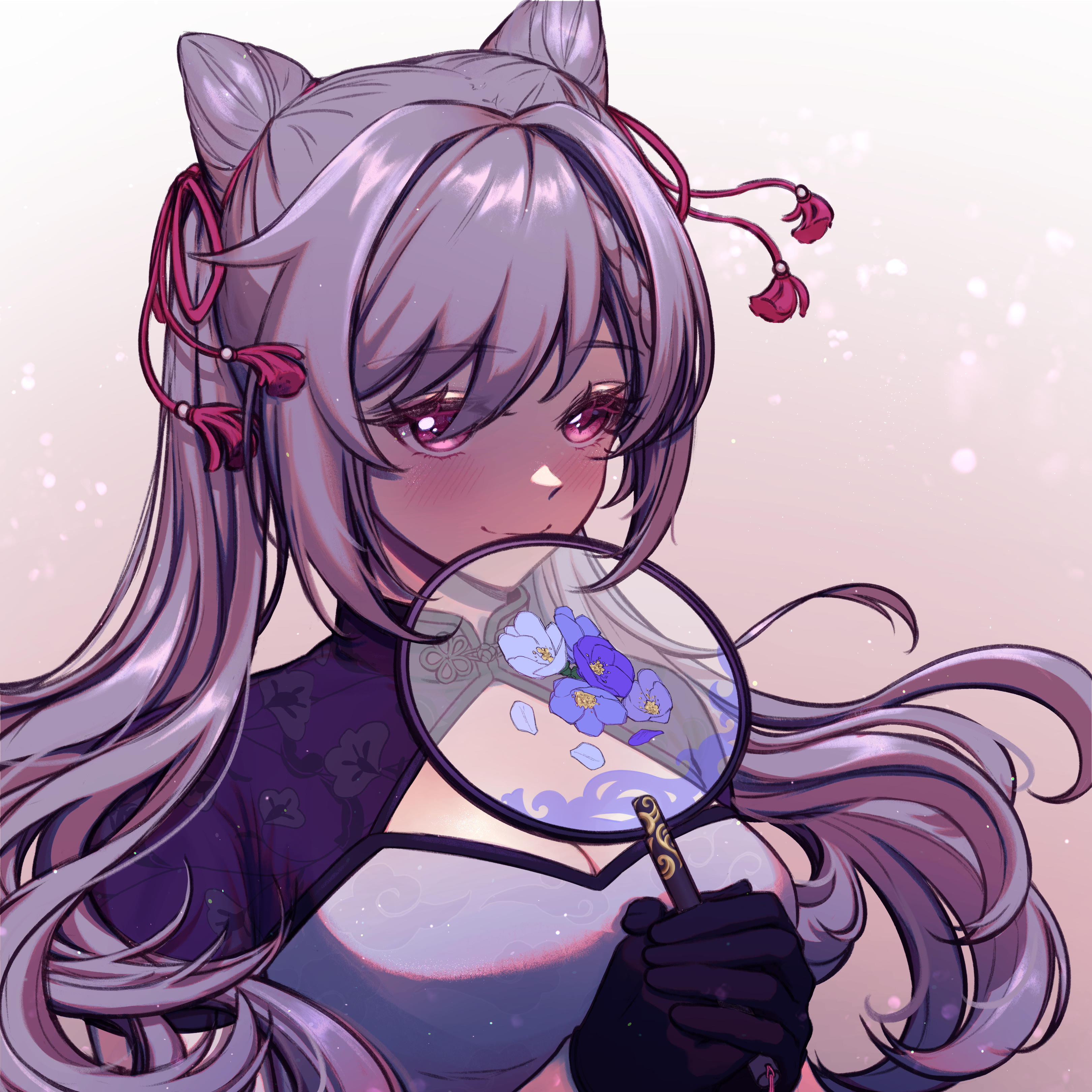 KeQing in a QiPao portfolio artwork