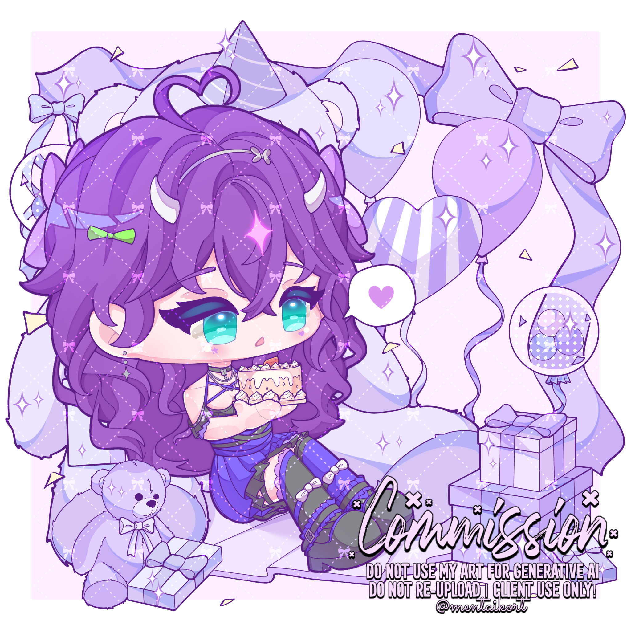Smoll Birthday Party Commission portfolio artwork