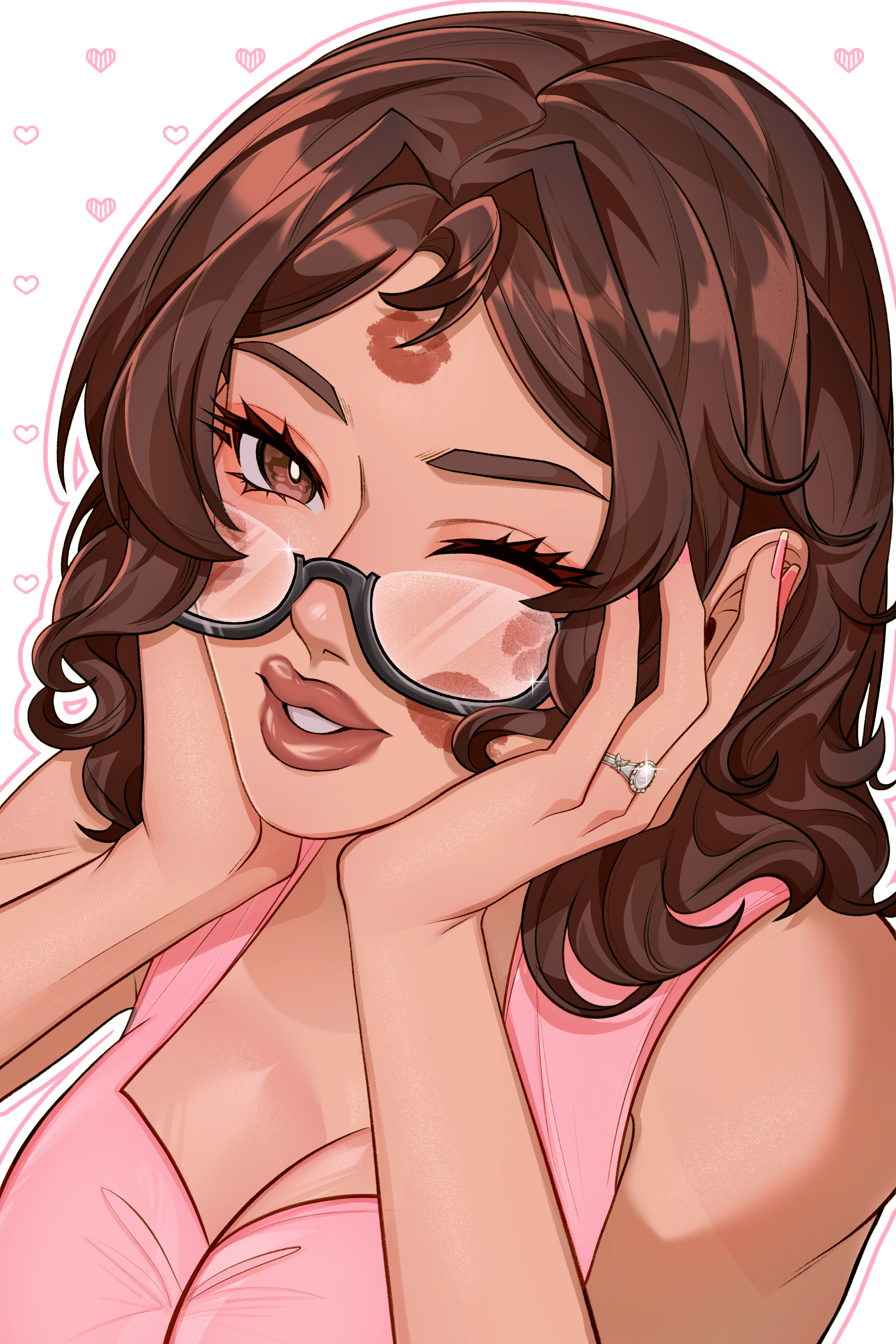 ⁺˖ ⸝⸝ ♡ Kissy face, kissy face! - VALENTINE YCH portfolio artwork