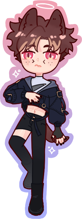 Long Chibi for FFXIV FanFest Sticker portfolio artwork