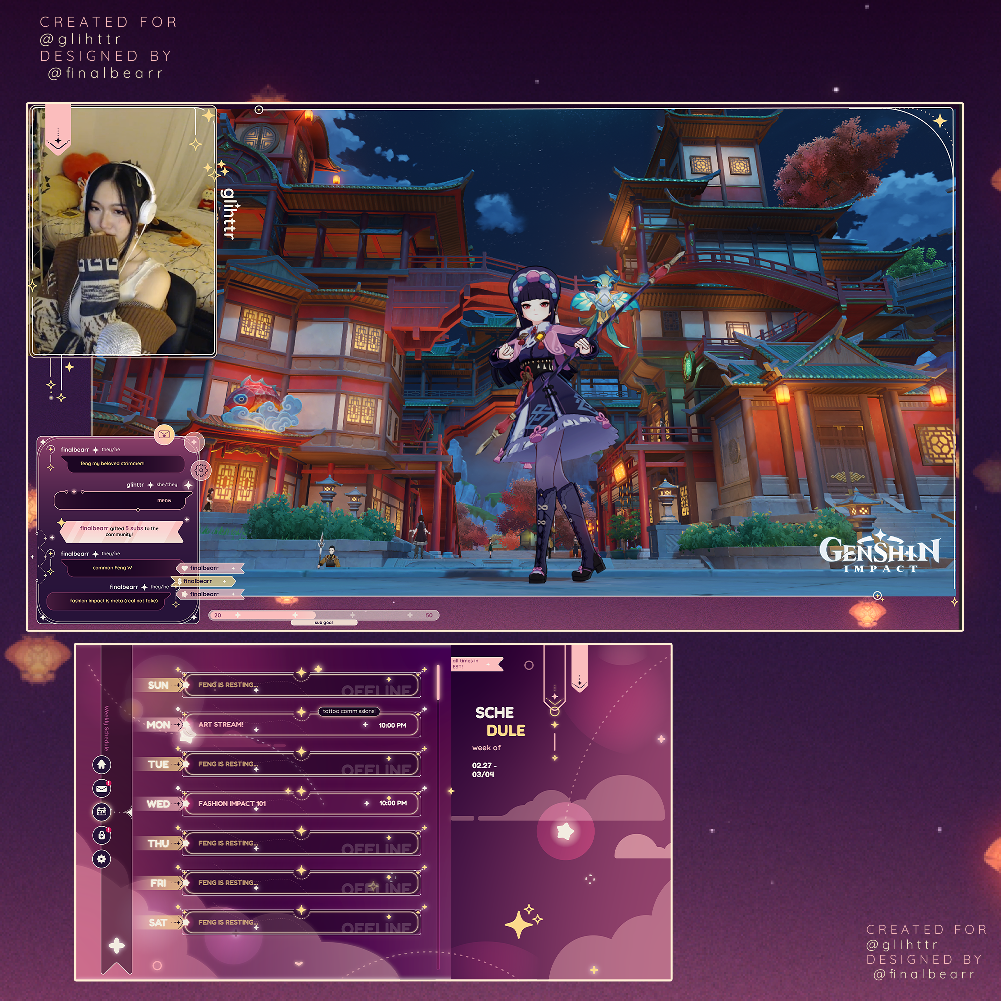Full Overlay Package for Glittr portfolio artwork