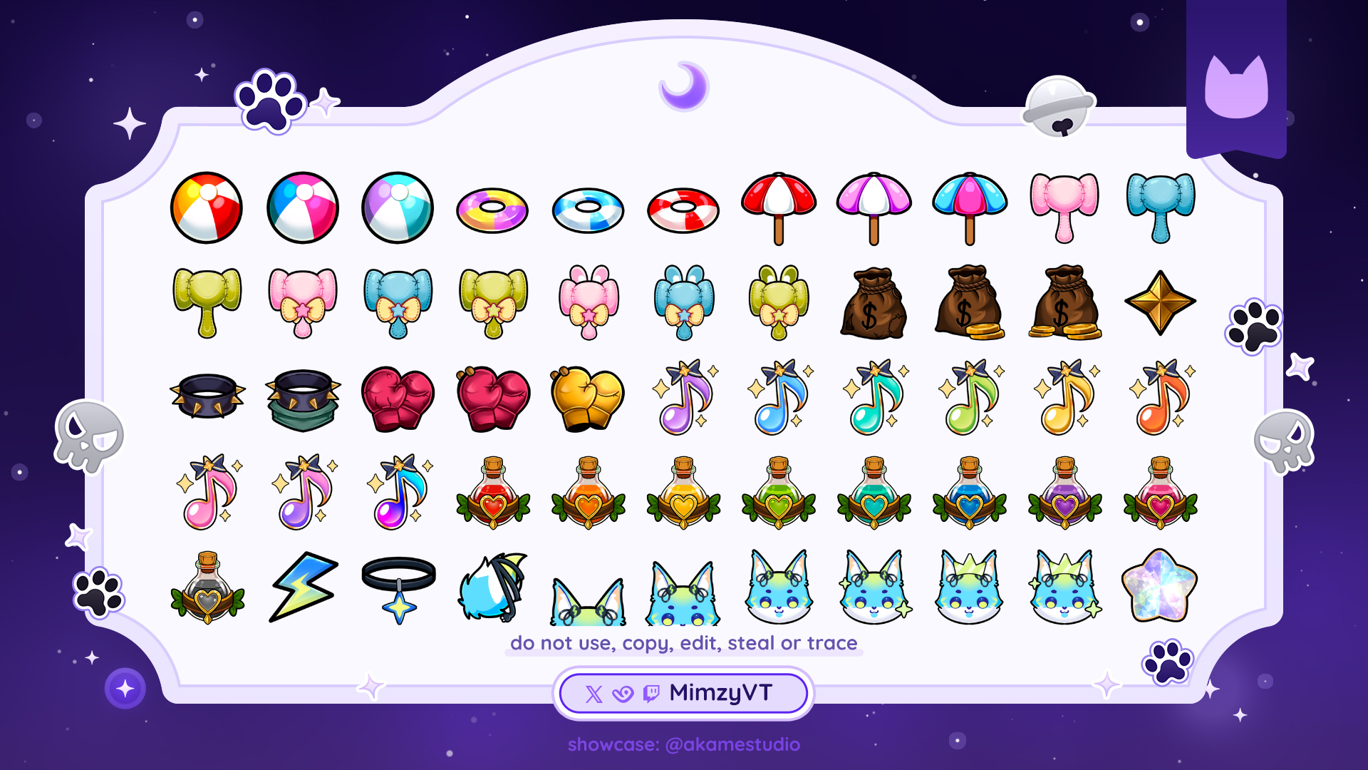 ⋆˙⟡ SKEB BADGES portfolio artwork
