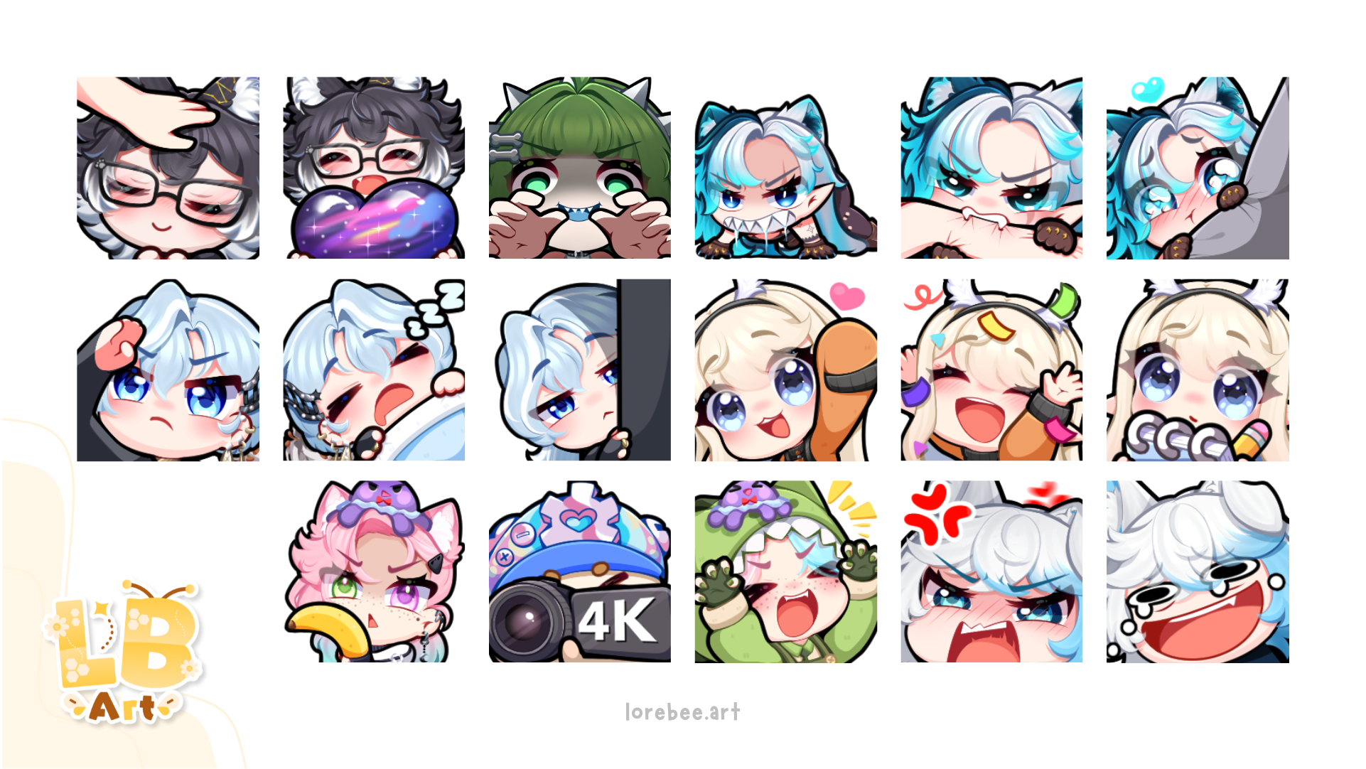 Emotes Collection portfolio artwork
