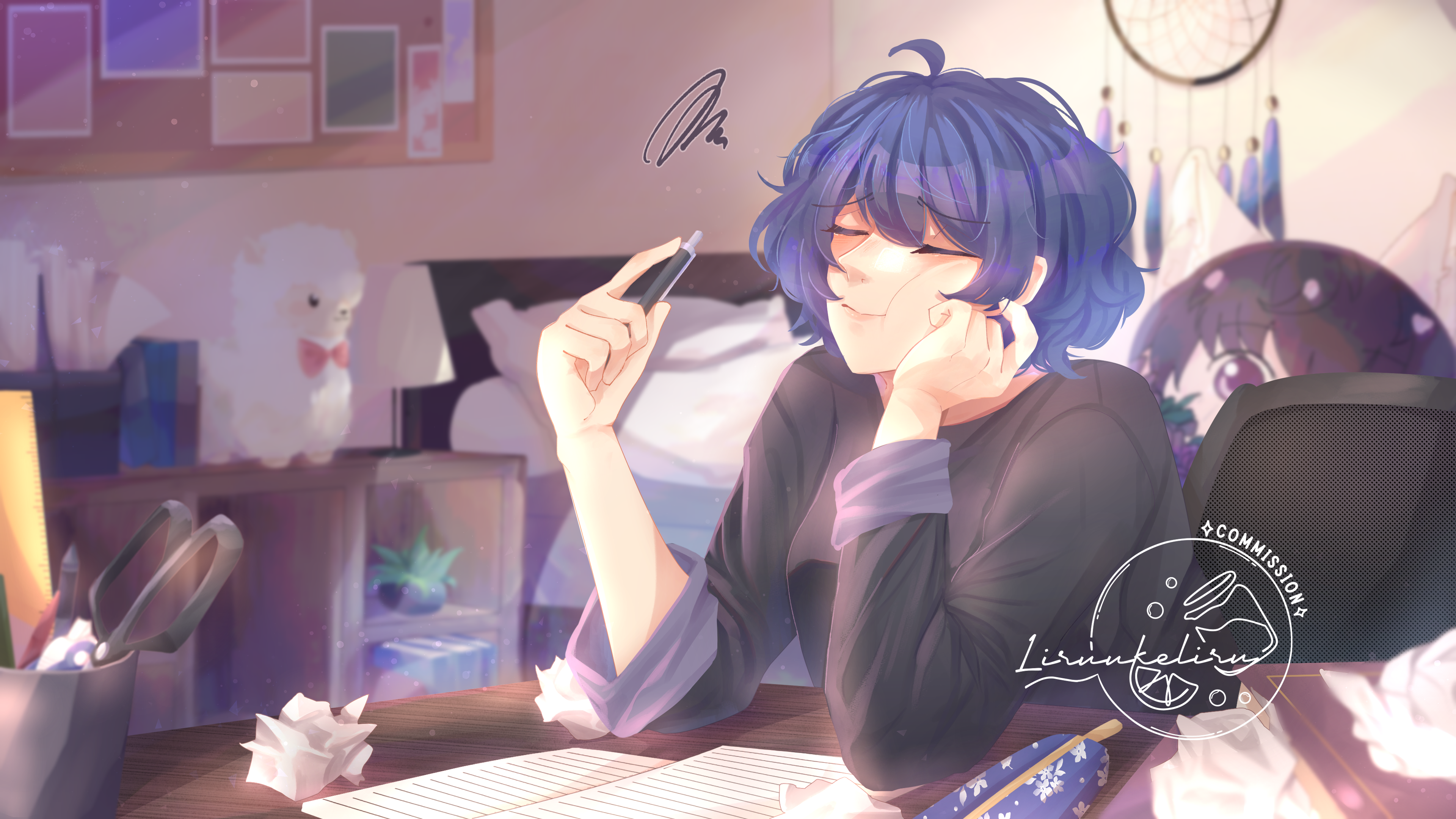 Rou Fleur's Bust Up Full Render Illustration Commission portfolio artwork