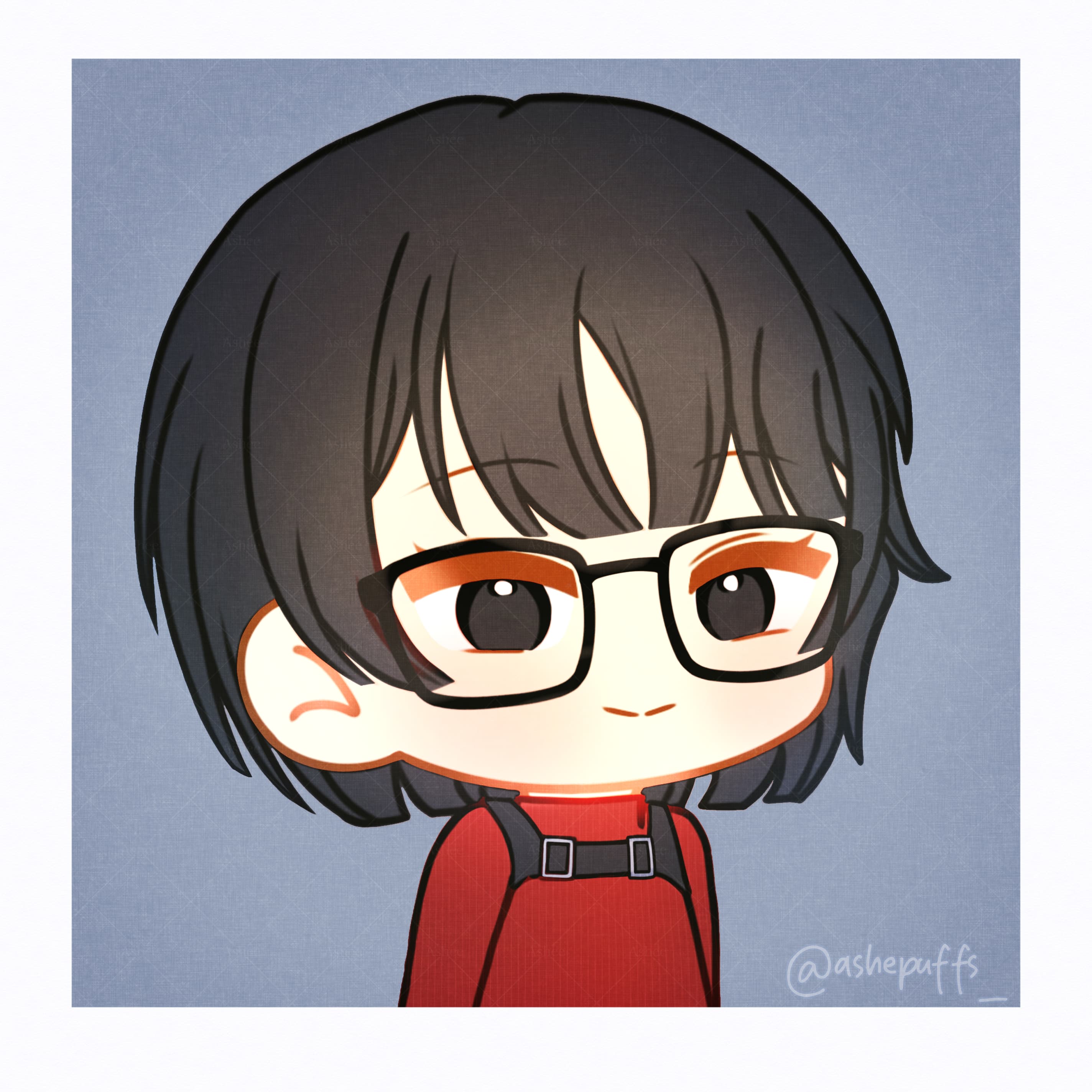 Simple chibi half body shop item