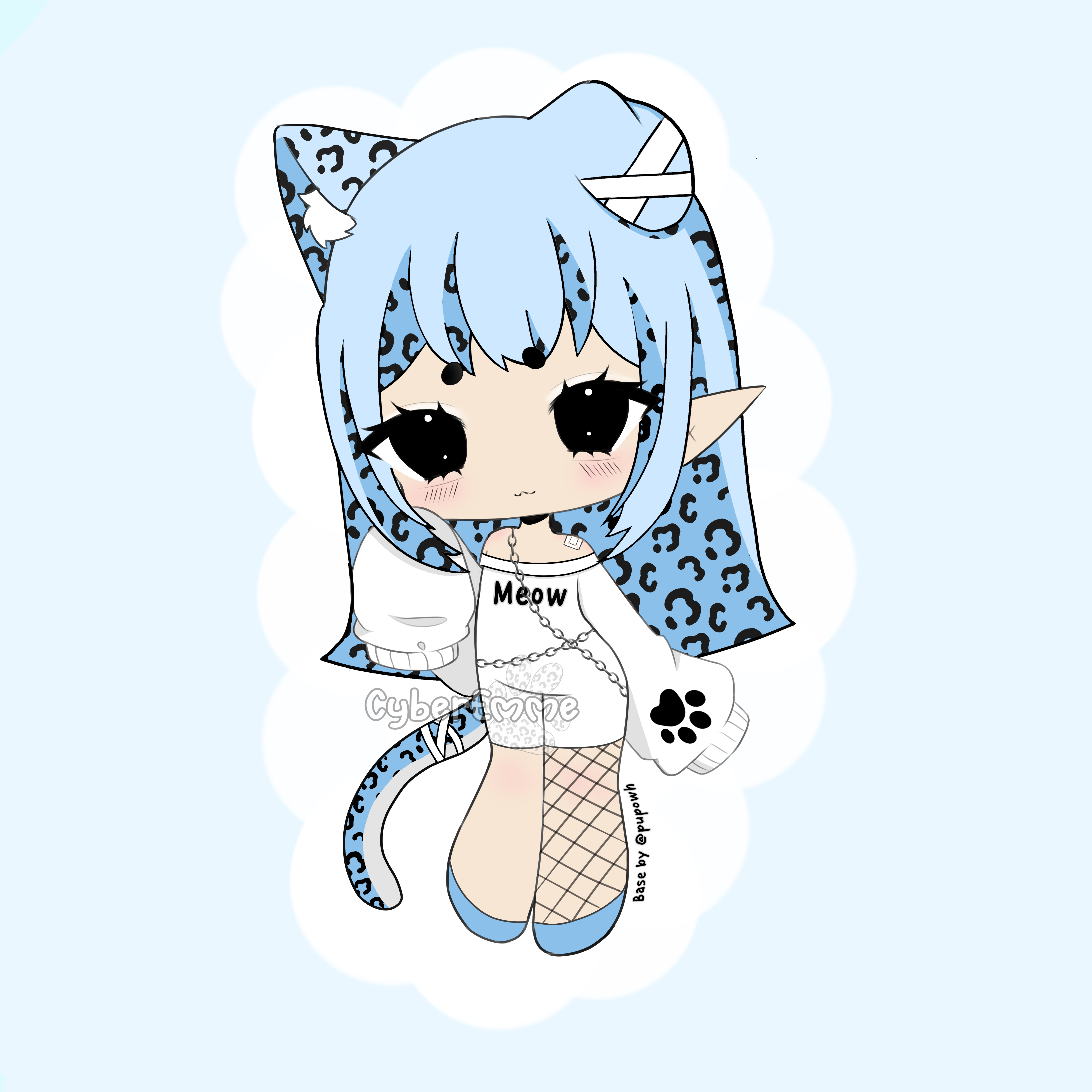 Blue leopard adopt shop item