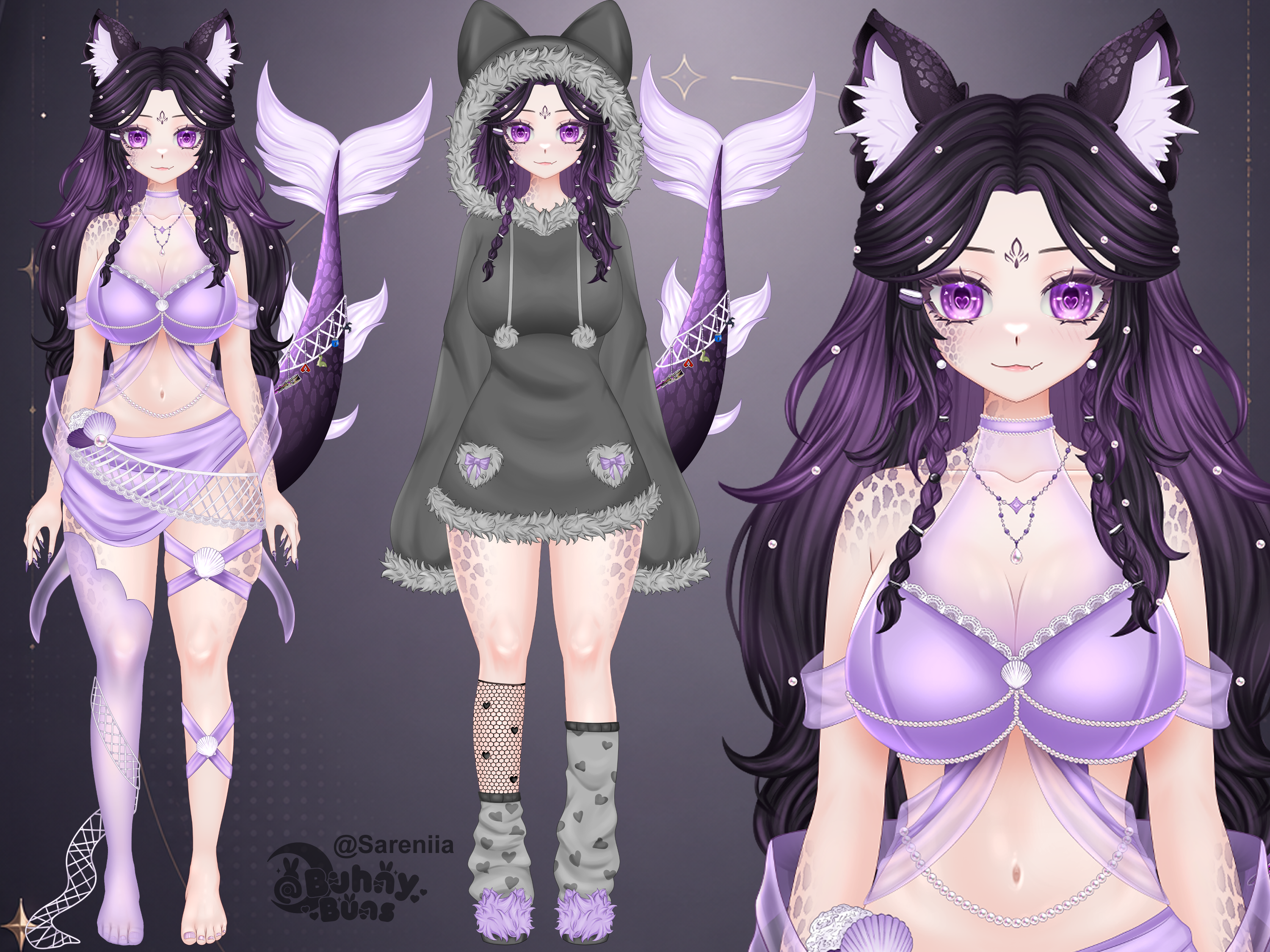 Sareniia's Vtuber Model Art and Rigging portfolio artwork