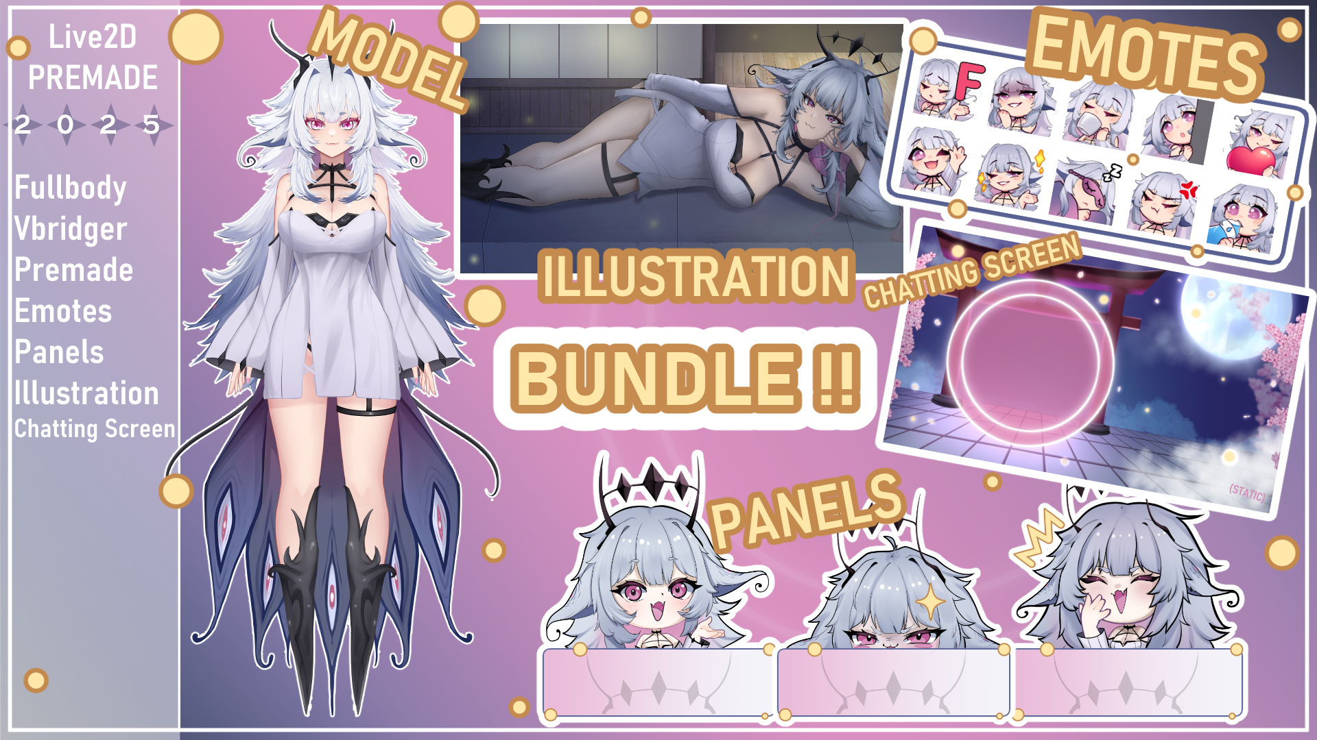 Moth Vtuber Model Premade : VBRIDGER ONLY shop item