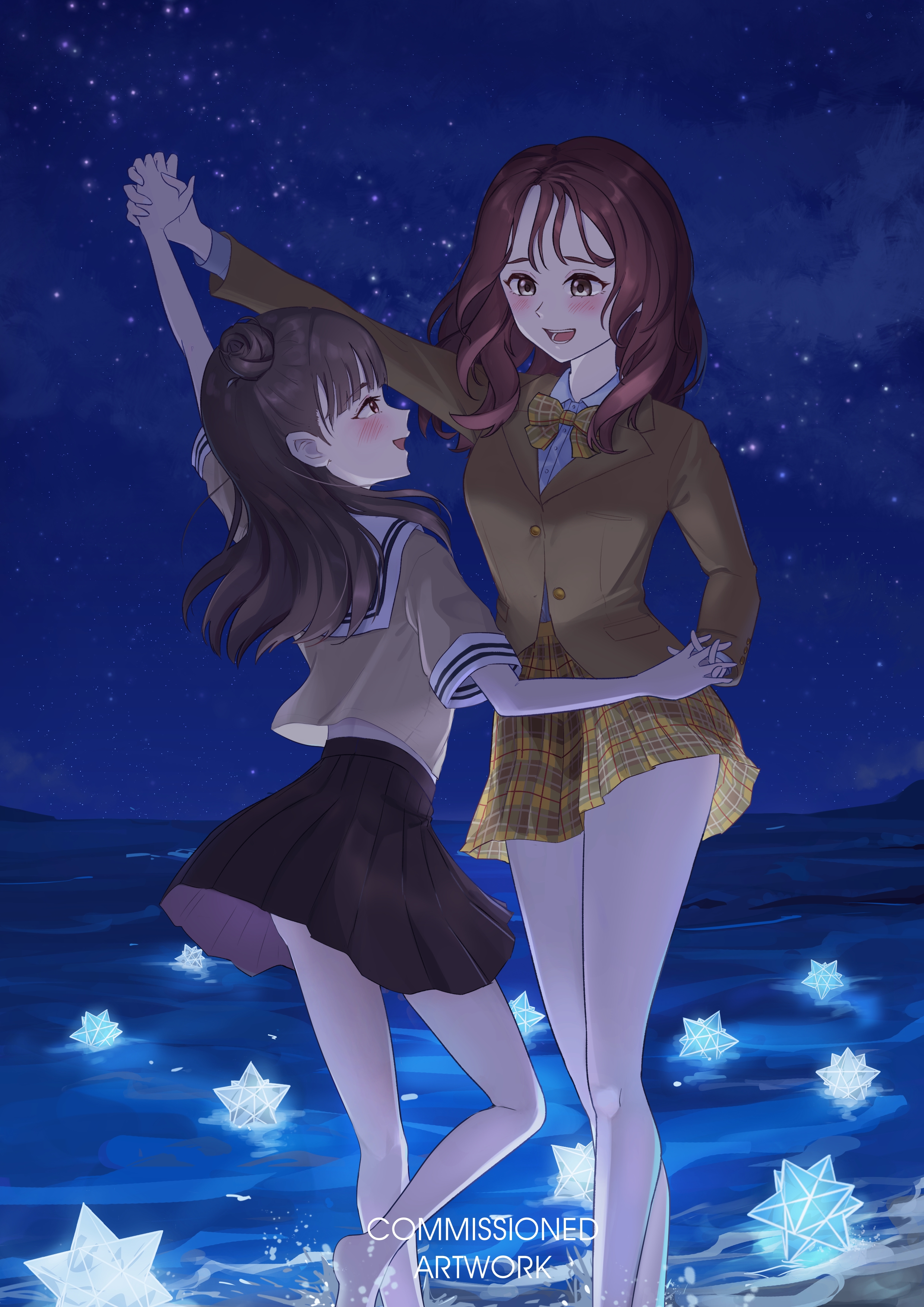 Beach at night, dancing with you portfolio artwork