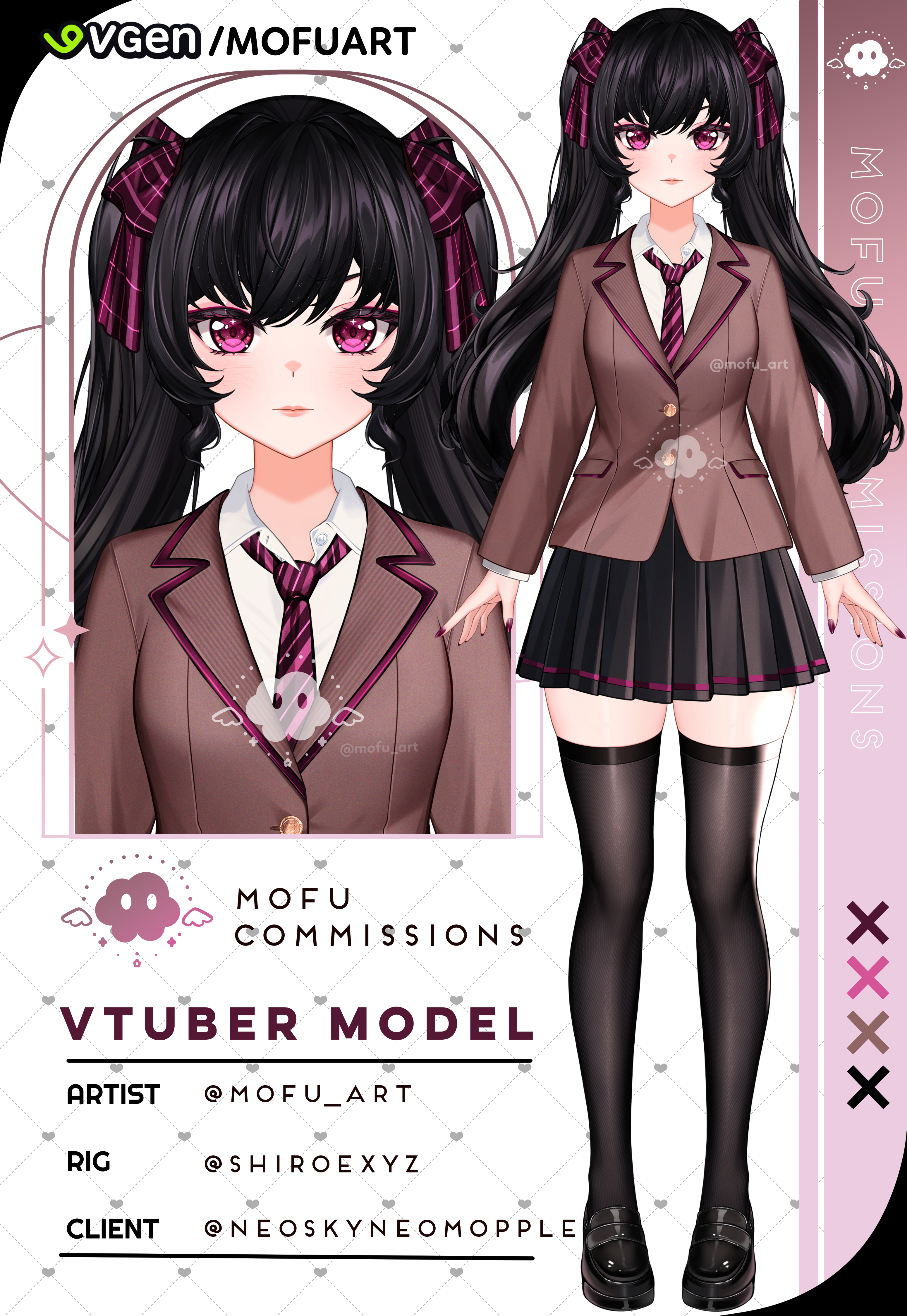 Vtuber model commission #43 portfolio artwork