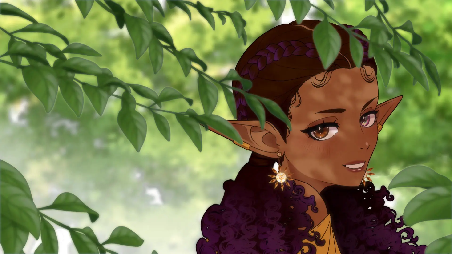 YCH Animated Illustration [Nature's Breeze] portfolio artwork