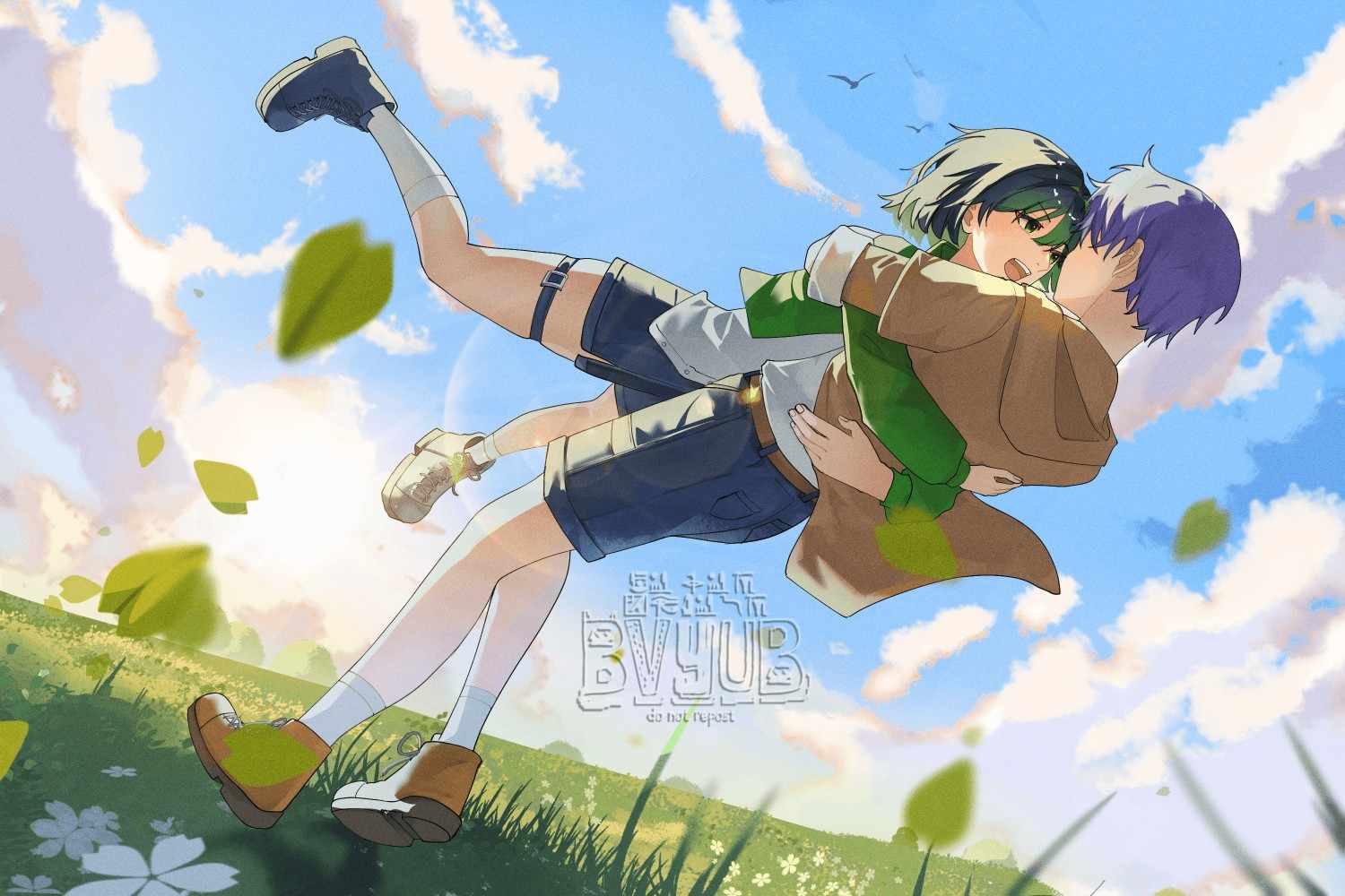 OC fanart couple portfolio artwork