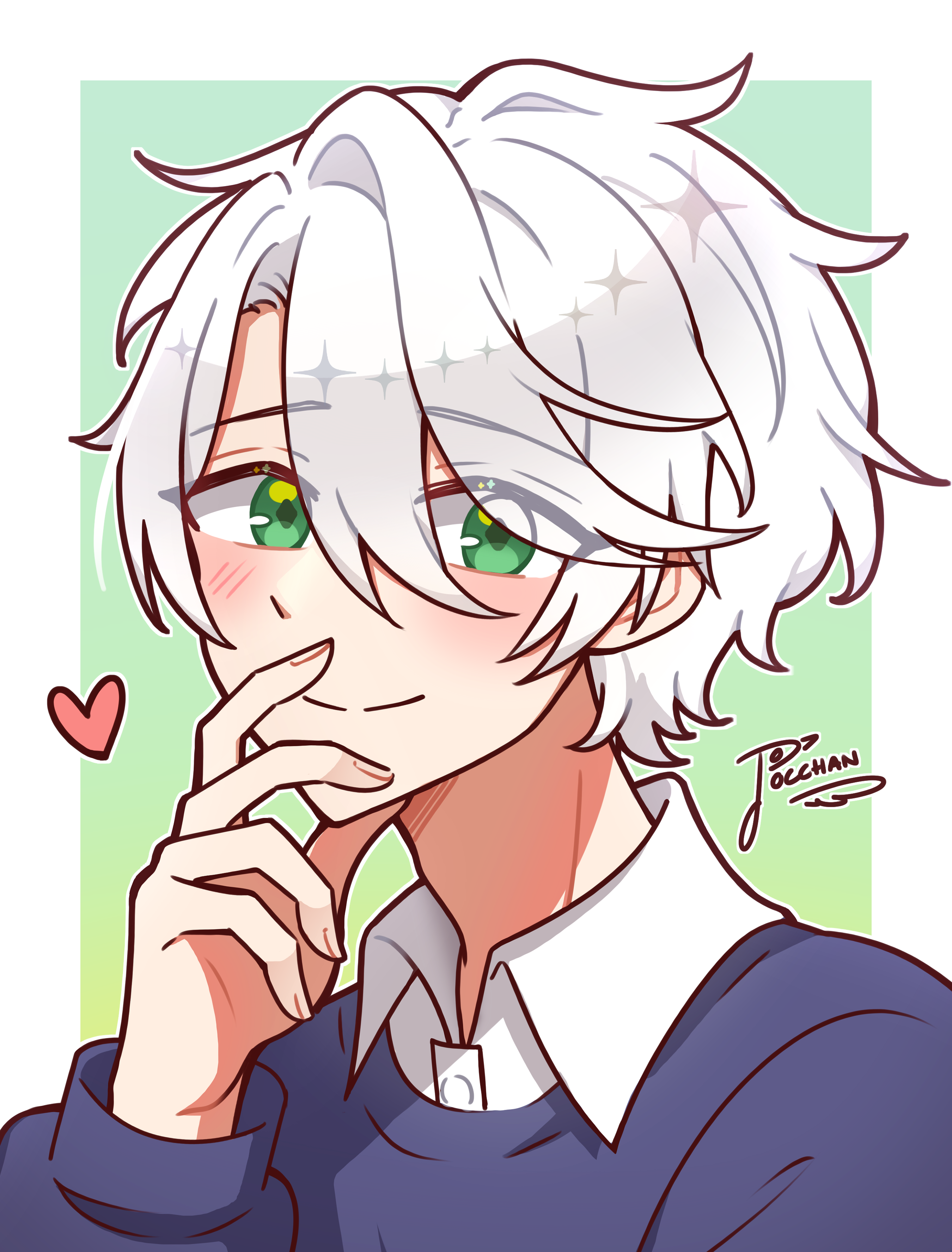 Hinase MIdori Sparkly Sample portfolio artwork